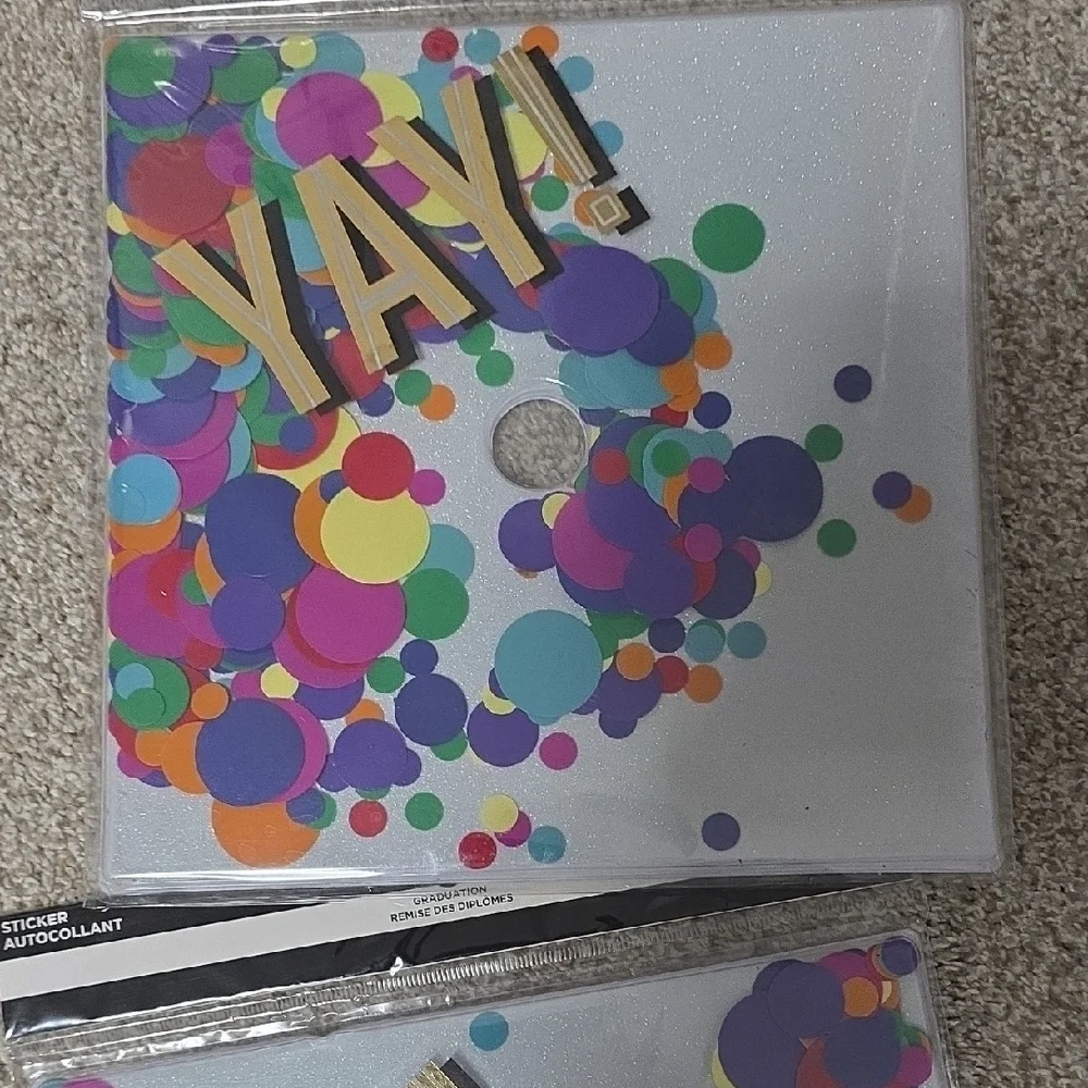 Celebrate It Multicolor Confetti 'YAY!' Sign